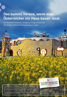 Kampagnen-Anzeigensujet für Bodensee Tourismus